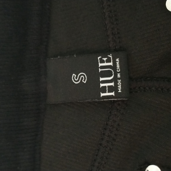 HUE Black pullon stretch corduroy legging pants , sz S - Picture 5 of 13